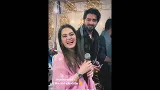 Aimanmuneeb and minalAhsan singing and dancing with khudgarz band #viral #muneebbutt