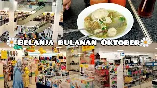 BELANJA BULANAN PART1 || ADA APA AJA DI ADA SWALAYAN ❓ MAKAN DI FOODCOURT DULU #belanjabulanan
