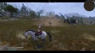Skyrim Special Edition Mounted Combat ( Archery ) vs Giant