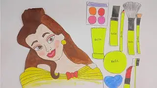 Paper Doll Makeup Kit Craft | Beautiful Handmade Paper Doll Art | Easy Craft for Kids | #asmr #doll 