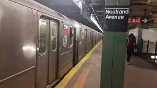 R62 3 train at Nostrand Avenue to New Lots Avenue bound