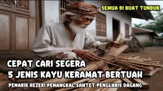 SEMUA DI BUAT TUNDUK ⁉️5 KAYU SAKRAL DAN KERAMAT BERTUAH SAKTI, cari segera ⁉️