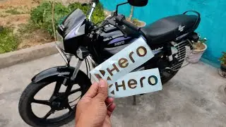 Hero tank 3D logo in old model splendor plus | splendor plus bike tank logo | hero 3D logo for bike