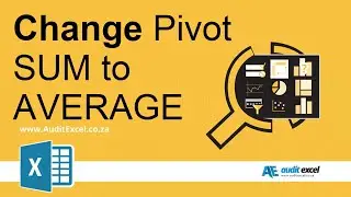 Change SUM to AVERAGE in a Pivot Table