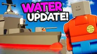 Sinking Ships on the NEW Water & City Map in the Brick Rigs Update!
