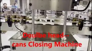 Auto Double Head Can Seaming Machine can sealing closing equipment for tin cans Sealer(2021 Seamer)
