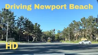 [HD] Driving Newport Beach, CA, Jamboree Road