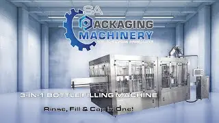 3-in-1 Bottle Filling Machine | Wash, Fill & Cap in One | SA Packaging Machinery