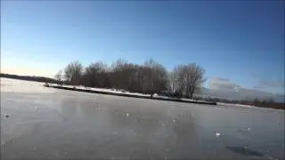 frozen {lake erie} alien cracking and popping noises