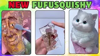 NEW FUFUSQUISHY ASMR Cleaning Tong Tong Sahur, Frozen Rose, Giant Cats! #squishy #asmr