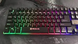 Real-El Gaming 8710 TKL Blacklit //  Распаковка клавиатуры