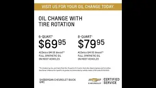 Car Care 2023 Promo 03 Chevrolet Oil Change plus Tire Rotation Coupon Video WISCONSIN WI - SOLD