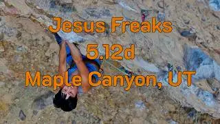 Jesus Freaks \\ 5.12d \\ Maple Canyon, UT