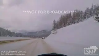 01-22-17 Wolf Creek, CO - Snow Packed Road