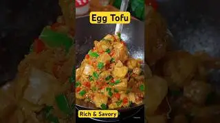 Easy Egg-Coated Tofu - Chinese Cooking Tutorial #ChineseFood #QuickRecipes #HealthyRecipes