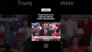 FLASHBACK: Trump FREAKS OUT when Epstein photo appears at his rally