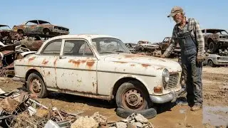 Abandoned 1965 Volvo Amazon Restoration | From Rust to Cream White Perfection