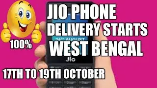 Reliance Jio Phone Delivery Starts In West Bengal. Delivery Before Diwali (Hindi)