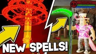 I GOT BEST LEGENDARY SCYTHE AND GODRAY SPELL IN WIZARD SIMULATOR UPDATE! Roblox