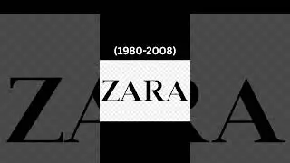 Evolution Of ZARA Logo From (1975 to present) #evolution #zara #youtubeshorts