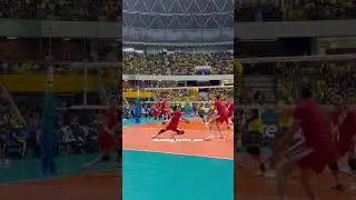 Amazing rally between 🇵🇪 vs 🇧🇷 | Sebastian Blanco get the point. #peru  #volley #voleyperuano