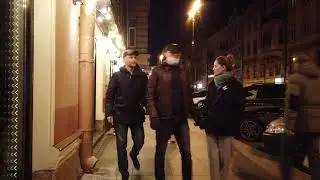 Bar crawl - hidden camera on Rubinshtein Street St. Petersburg Walking tour
