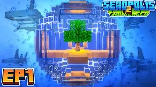 Minecraft Submerged 2 | A NEW GENERATION OF UNDERWATER SKYBLOCK! EP1 [Modded Questing Seablock]