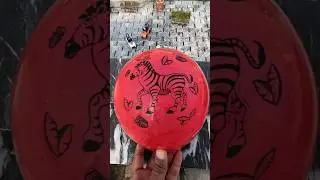 High Drop Test Gone Wrong! 💥 Red Balloons vs Cars Below! 🚗