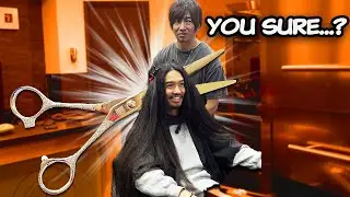 I FINALLY cut my hair after 7 years with $150,000 DIAMOND SCISSORS