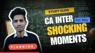 A day as CA students 🥲 with job living alone self study Ca inter for May 2026 