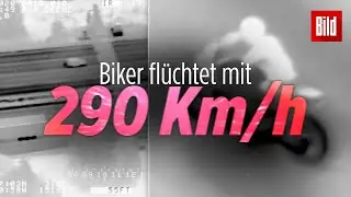 Heftiges Raser-Video: 19-jähriger Biker jagt mit 290 Km/h der Polizei davon