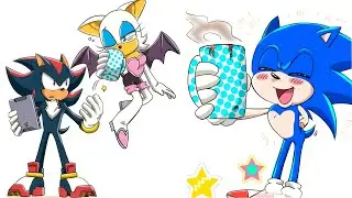 Coffee For Shadow ☕ 😋  | Shadow x Sonic (Sonadow) | Comic Dub