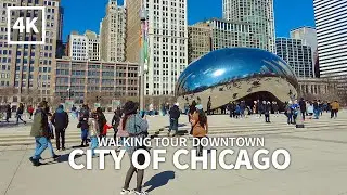 CHICAGO TRAVEL - USA, WALKING TOUR(2), Michigan Avenue, Millennium Park & Randolph Street, Illinois