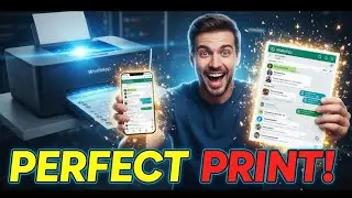 🔥 How to Print a WhatsApp PDF PERFECTLY | Get Clear, Edge-to-Edge Prints