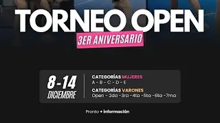 FINAL TORNEO OPEN PMX - ALTAVISTA /Segunda Varones