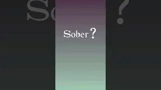 Sober meaning #shorts