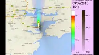Ringaskiddy incinerator plume -- 30km x 30km
