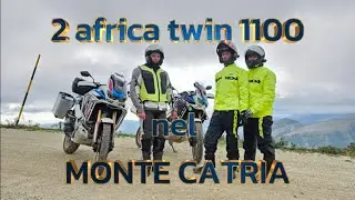 MONTE CATRIA 2 africa twin 1100 adventure l'affrontano. Marche, in the middle of the mountains.