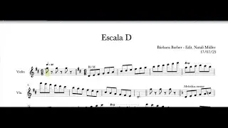 Escala R&eacute; - B&aacute;rbara Barber - 3 oitavas