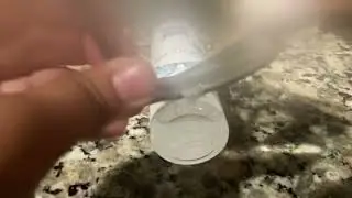 Cleaning my dirty glasses￼