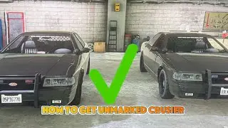 HOW TO GET UNDERCOVER COP CAR (UNMARKED CRUISER) IN GTA STORY MODE