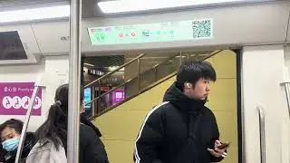 Xi’an Metro Line 3 CRRC Changchun Type B EMU (342): Xianning Road to Tonghuamen. 