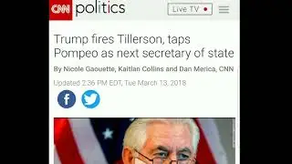 TRUMP FIRES REX TILLERSON