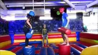 Waging war in the Inflatable Gladiator Joust Arena