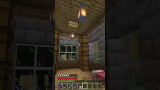 Minecraft Oak Wood And Stone Brick Mason Villager Building Update 6 #mc #minecraft #shorts