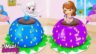Pastel de Princesa de Chocolate Arcoíris 🌈 Maravillosas Ideas de Mini Pasteles Decorados 🌈