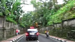 Bali, UBUD - drive through back streets.