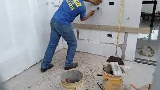 Assentamento de porcelanato polido 