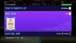 Fifa 21 pack opening with a red player pick