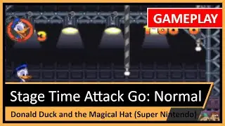 Time Attack Go Go $120 Gameplay Normal Difficulty | Donald Duck and the Magical Hat | Super Nintendo